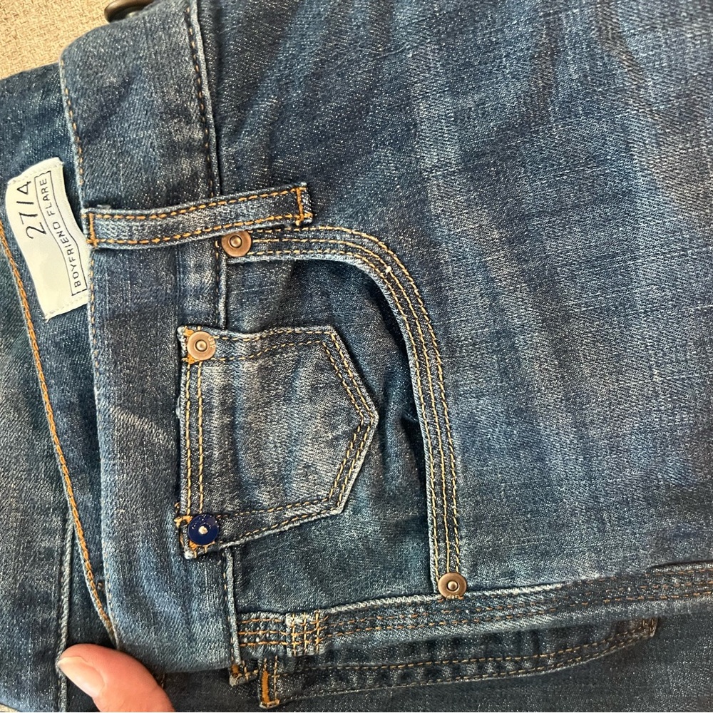 Women's Gap Boyfriend Flare Blue Jeans